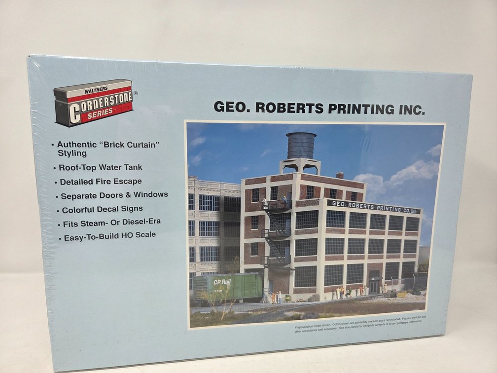 HO Scale GEO.Roberts Printing  Structure Kit