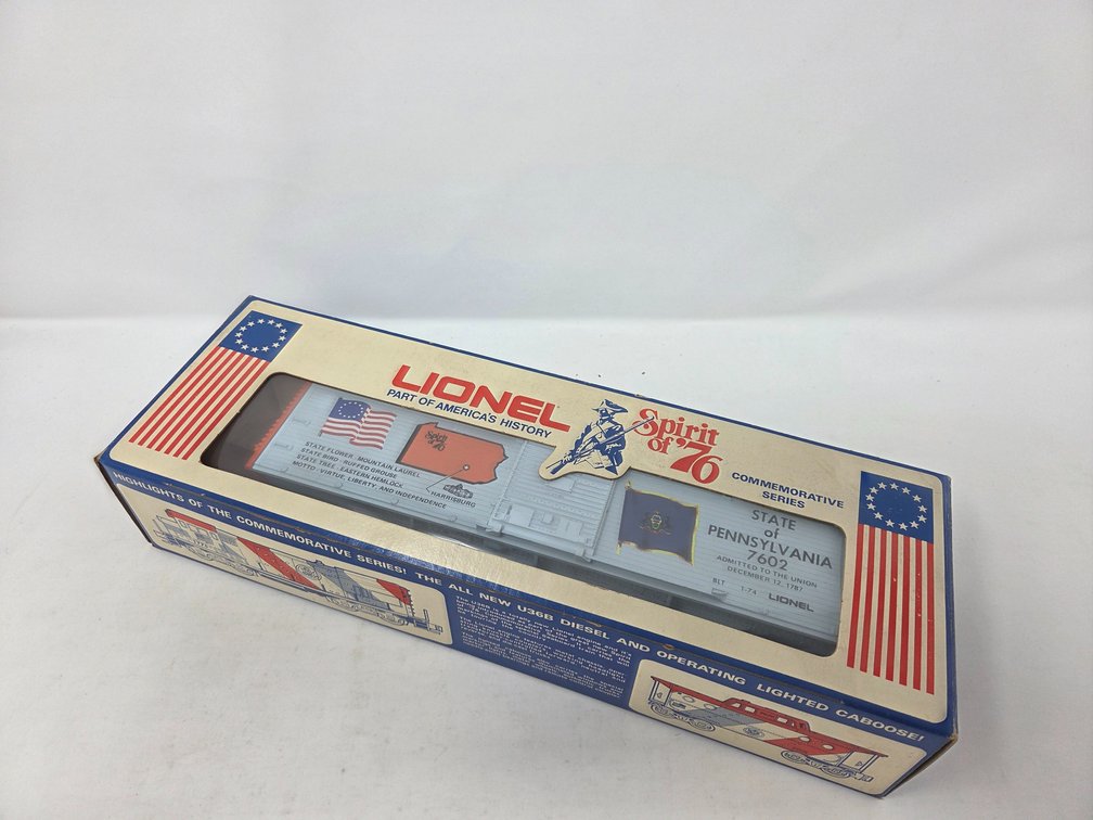 O Gauge Lionel Spirit of 76 Pennsylvania Box Car