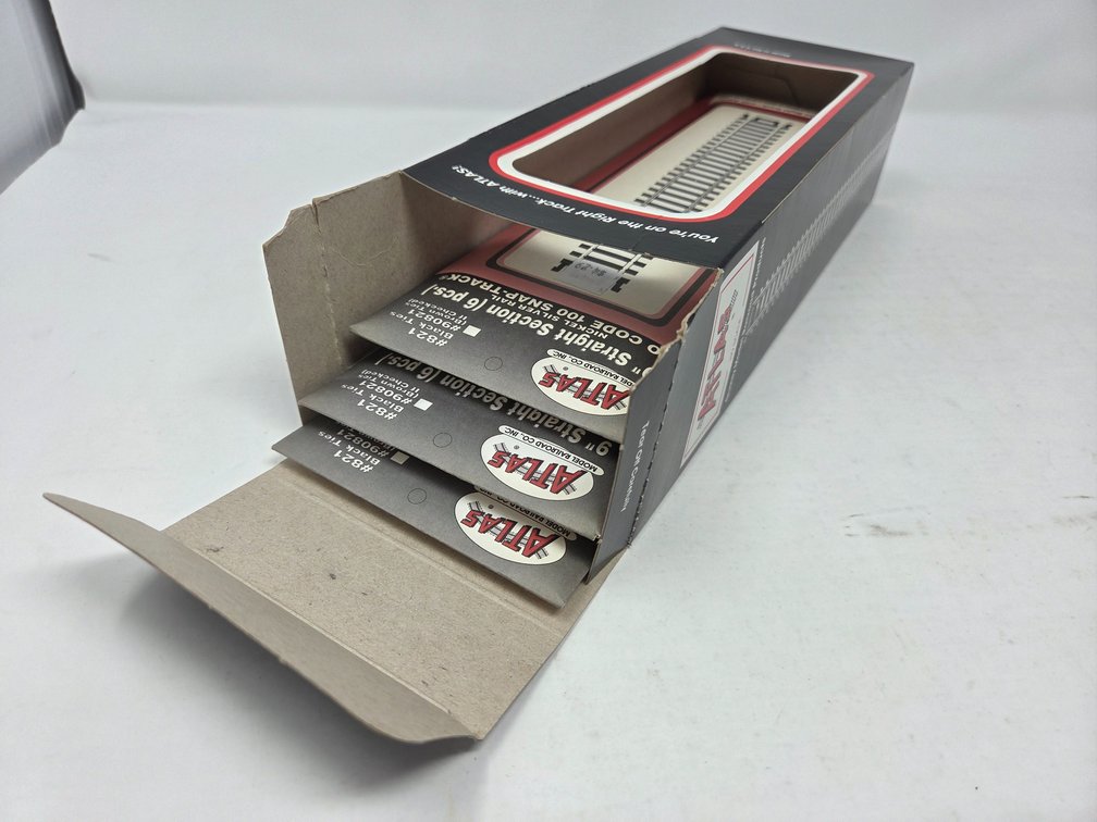 3 - Packs of HO Scale #821 Atlas 9 in. Straight Tracks (6 pcs.)