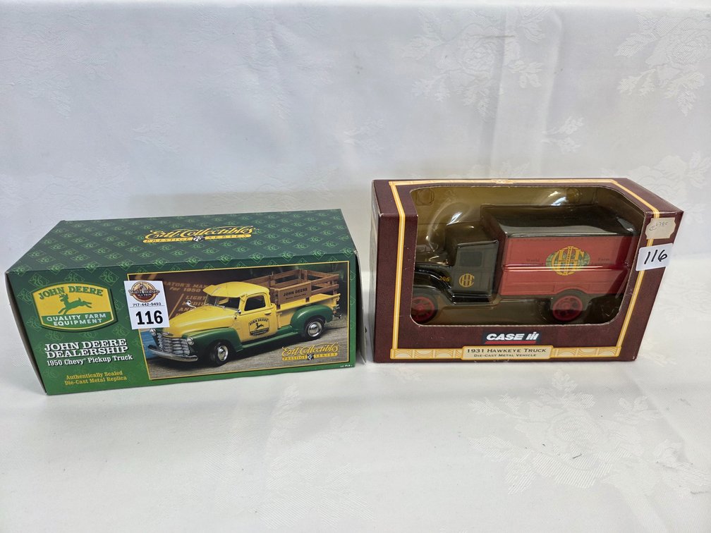 JD 1950 Dealership Truck, Case 1931 Hawkeye Truck