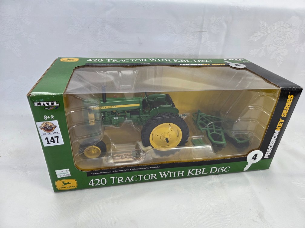 JD 420 Tractor w/KBL Disc PrecisionKey Series