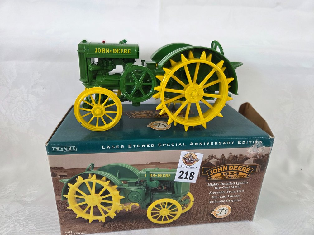 JD D Tractor on steel