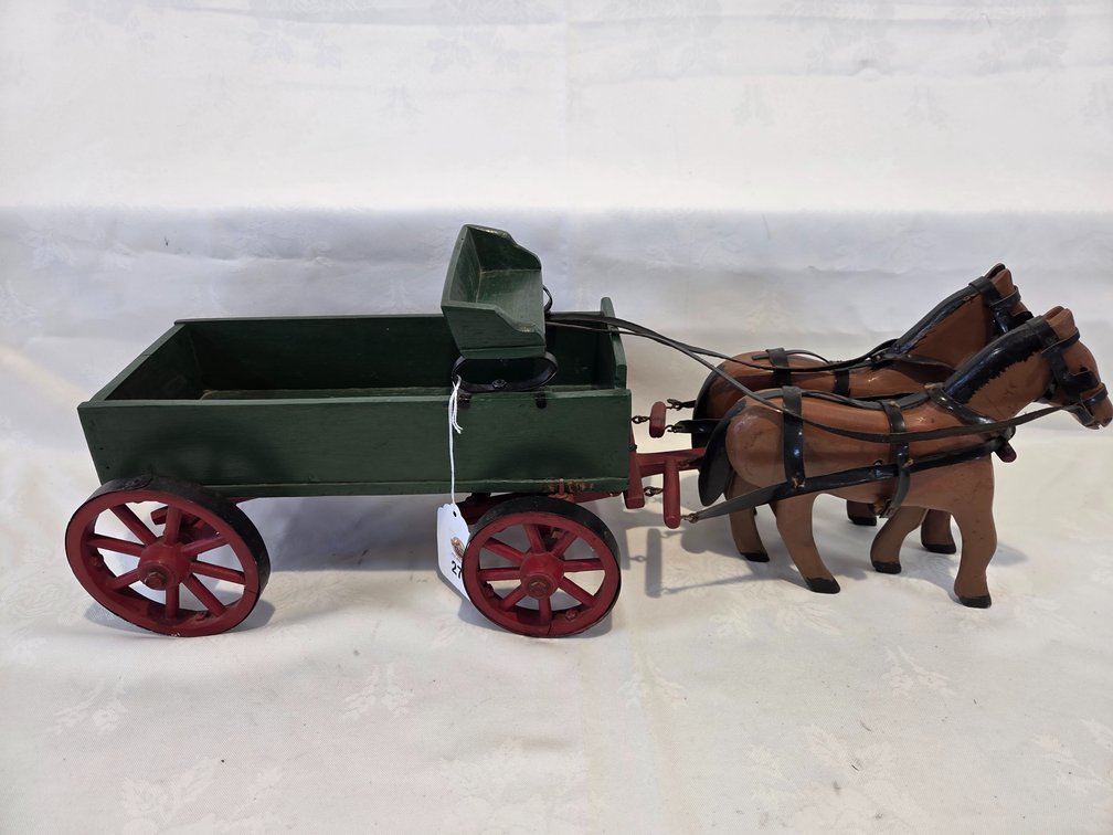 2-Horse Hitch w/Custom Buck Wagon