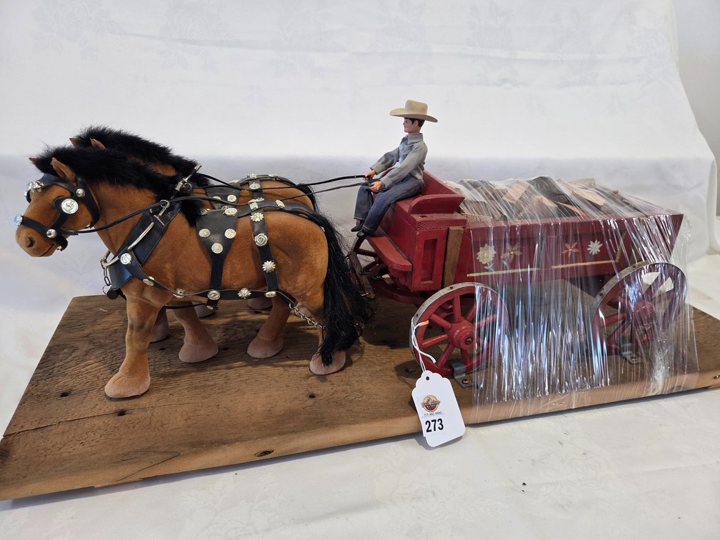 2-Horse Hitch w/Lumber Wagon and Driver