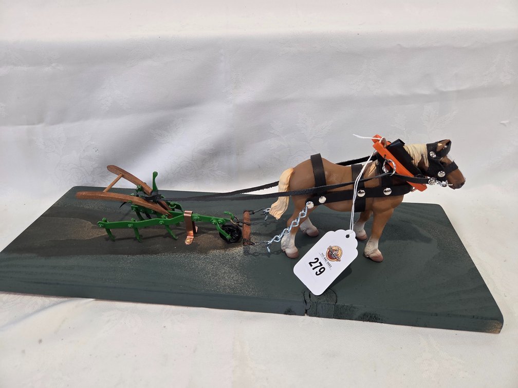 Horse Pulling Garden Harrow made by Paul Souders