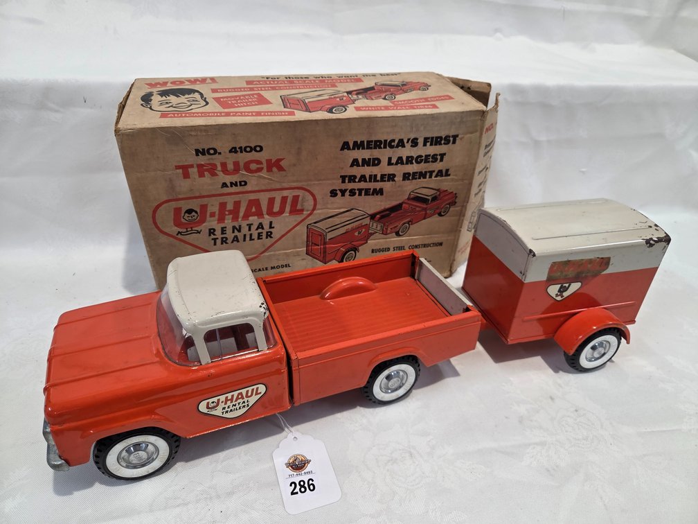 Pressed Steel Nylint U-Haul Truck w/Trailer