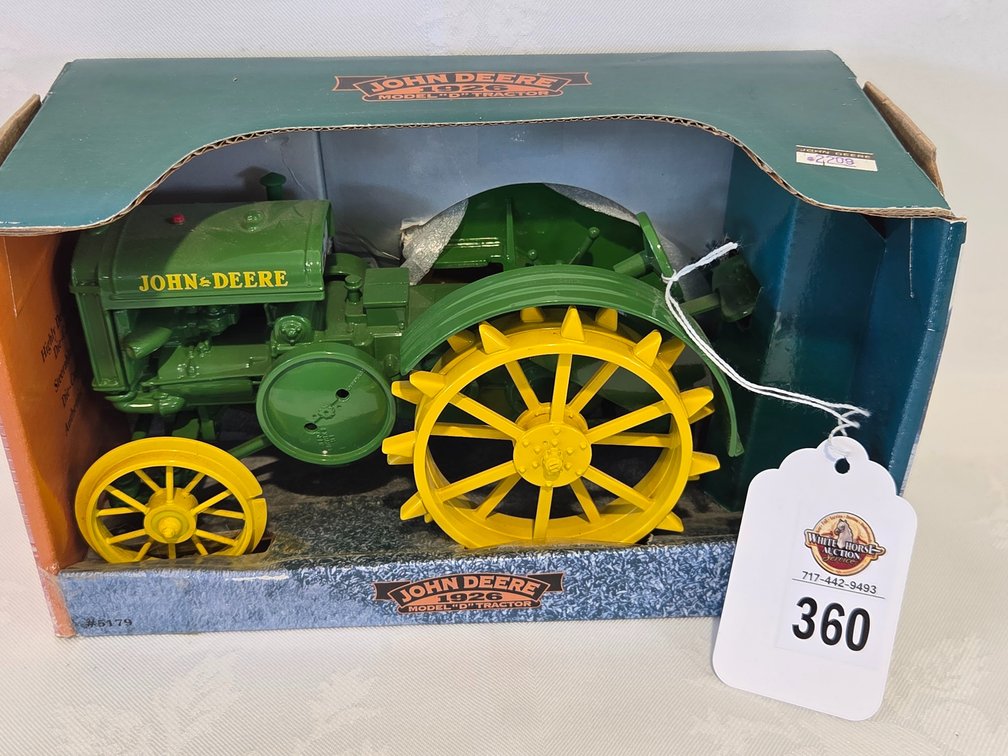 JD D Tractor on steel