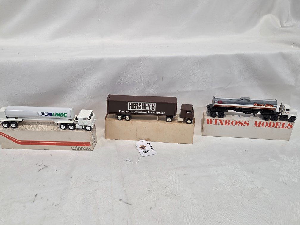 3-Winross Trucks, Linde-Hersheys-Rutters Dairy