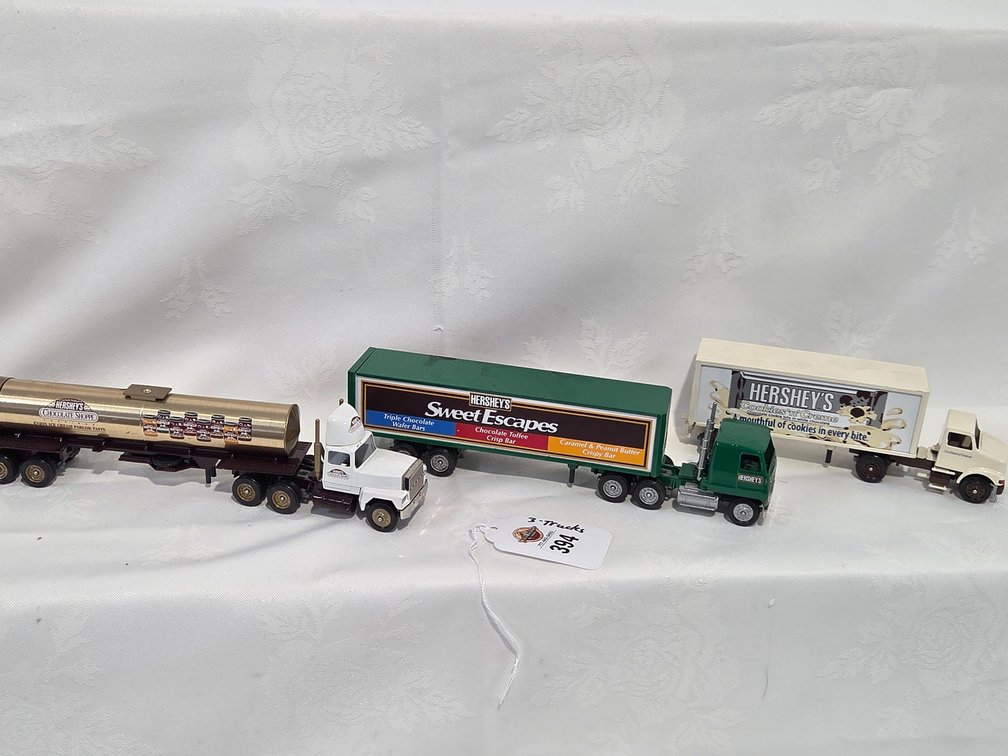 3-Winross Hersheys Chocolate Trucks