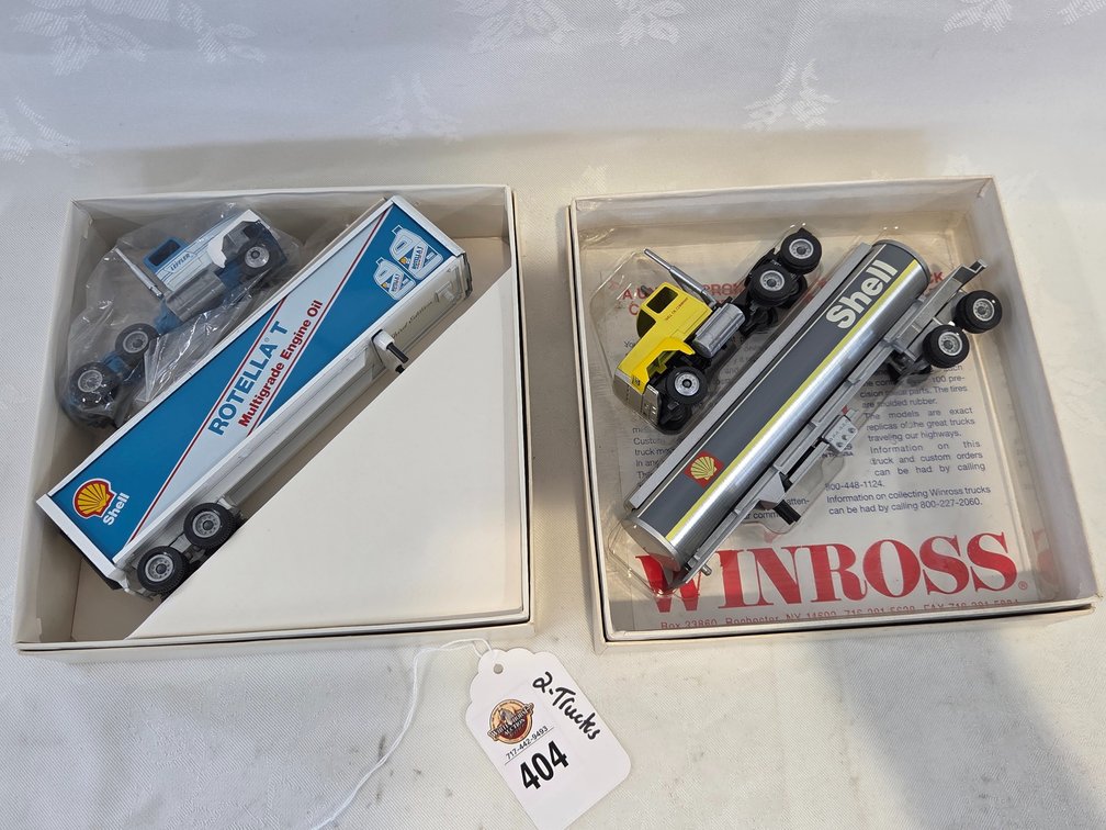2-Winross Trucks, Shell Tanker-Carlos Leffler Oil