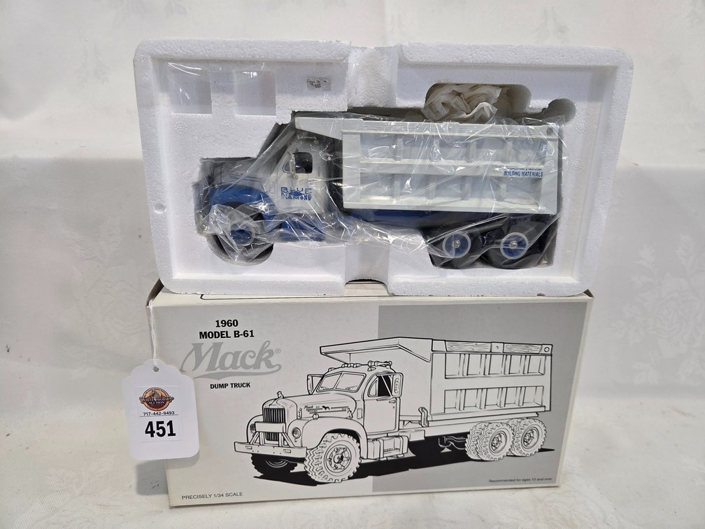 First Gear Mack Blue Diamond Dump Truck