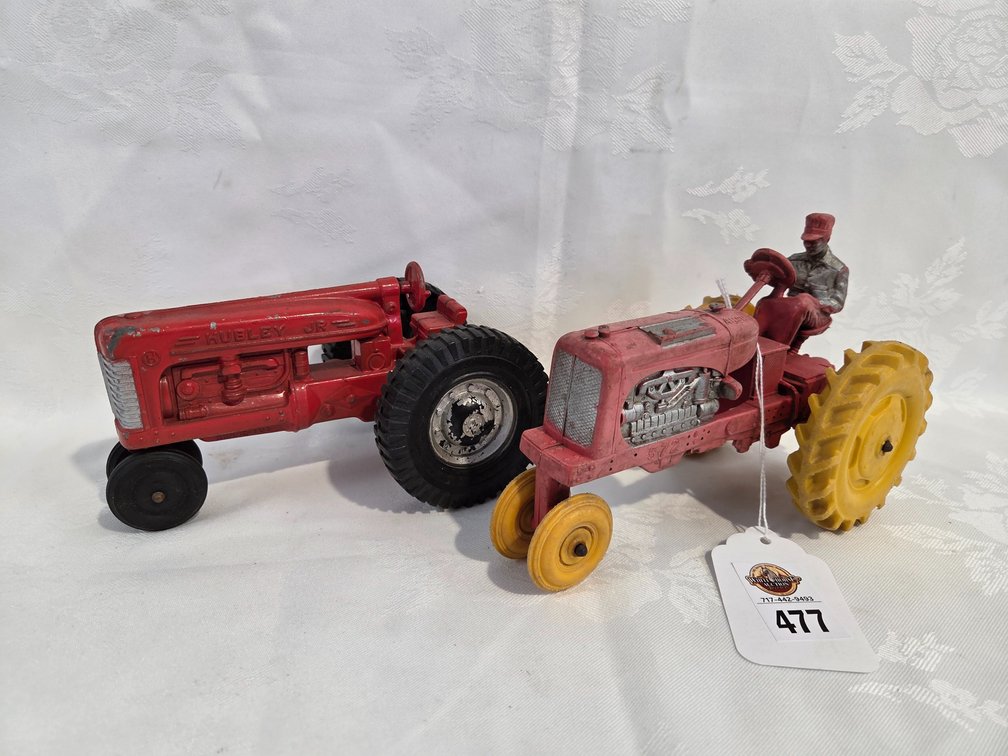 2- Tractors Hubley and Rubber Tractors