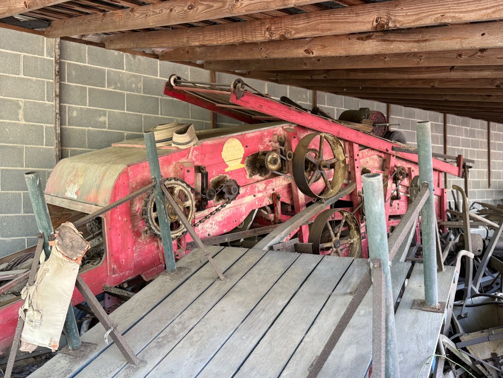Old Wooden Peanut Combine