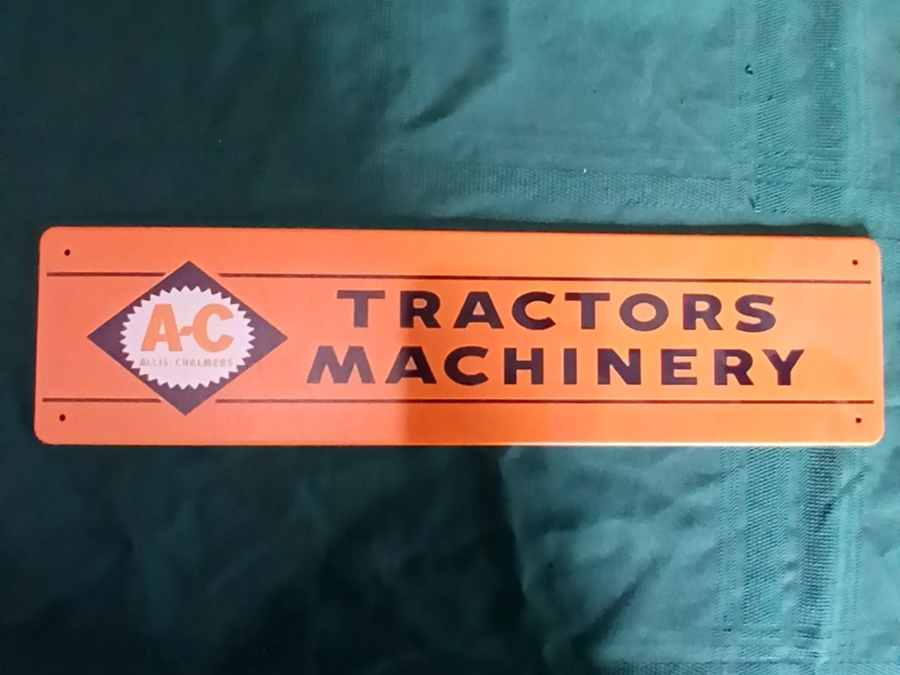 Allis Chalmers Metal Sign