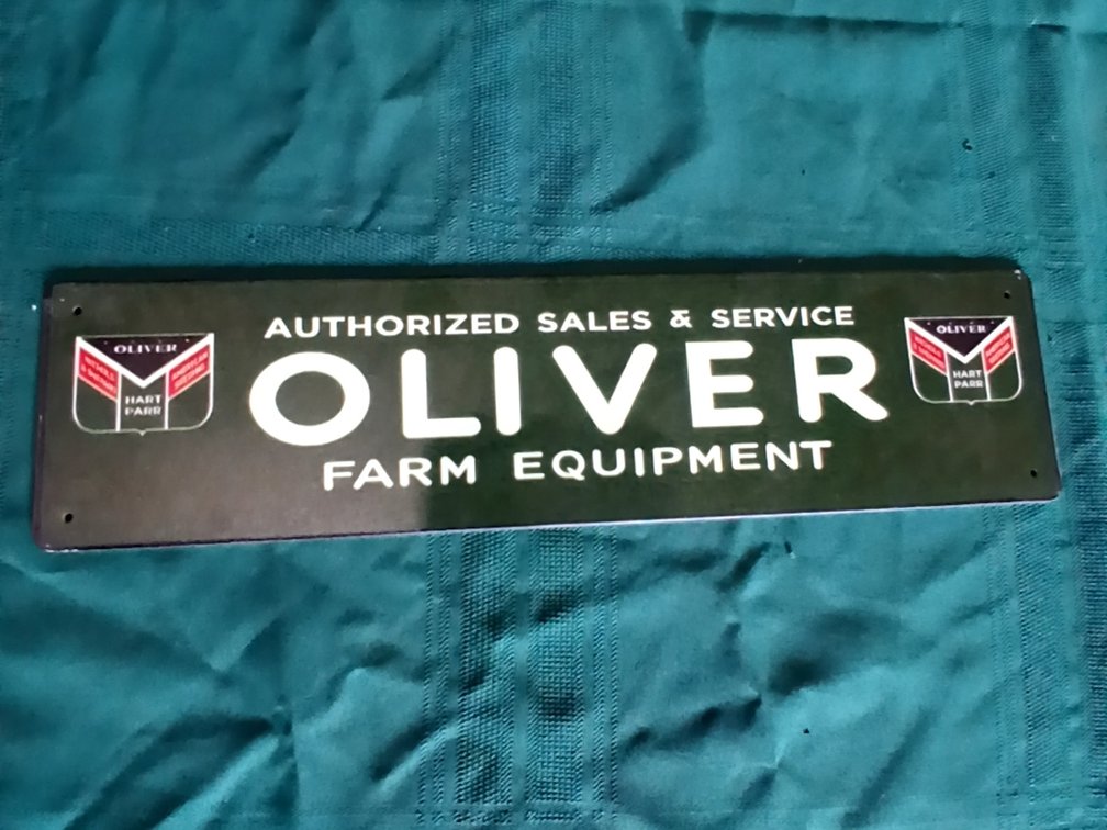 Oliver Metal Sign