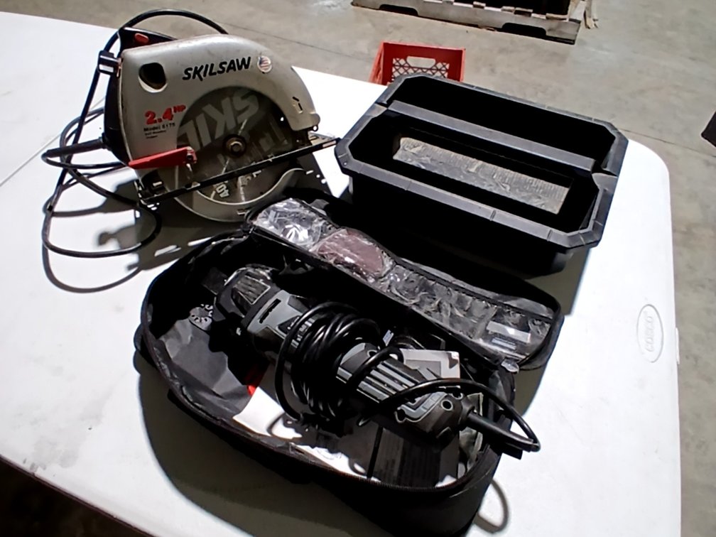 7 1/4" Skilsaw, Performax Oscillating Multi Tool & Milwaukee Toolbox Insert