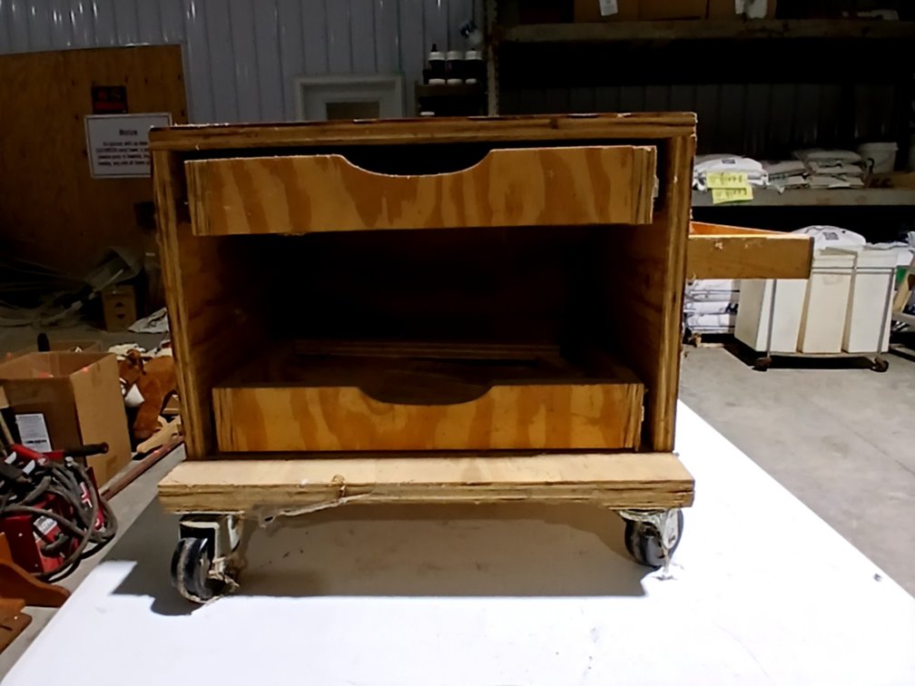 Work Stool/Storage Bench on Casters 22" x 16" x 18"