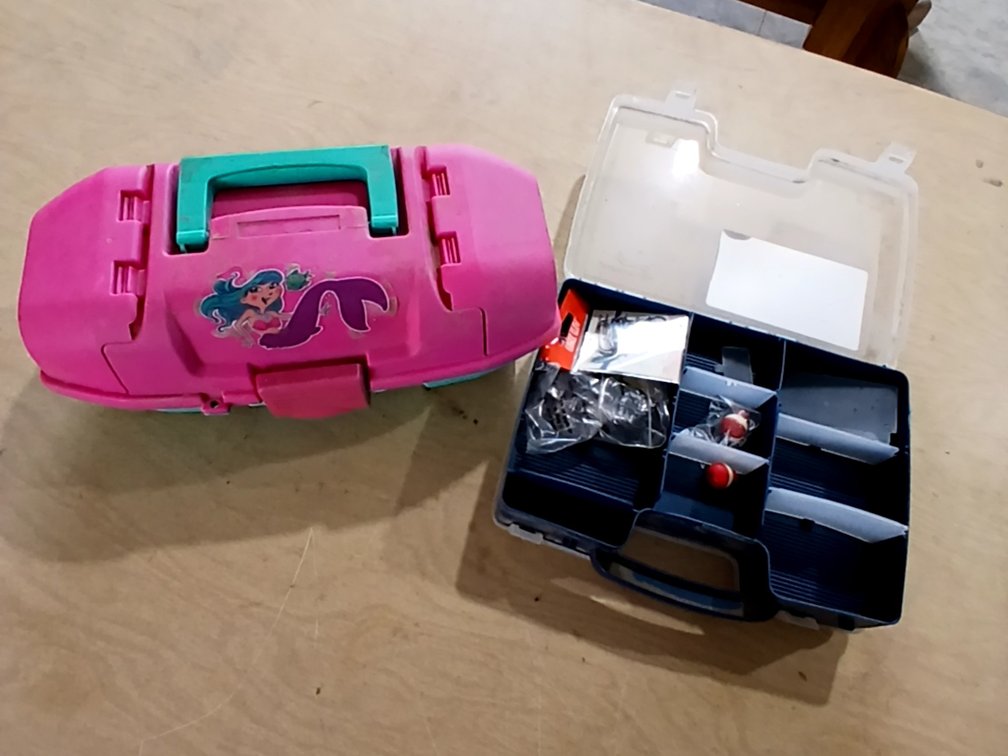 2 Children's Tackle Boxes-Mermaid & Double Sided