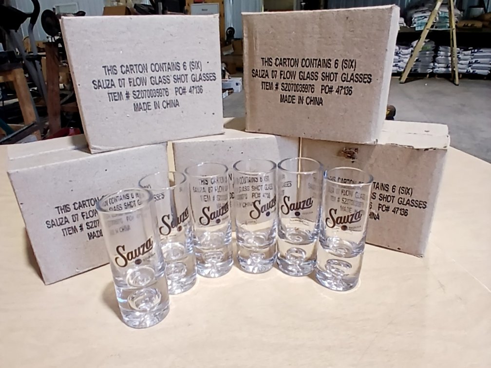 36 Sauza Tequila Shot Glasses, New in Box