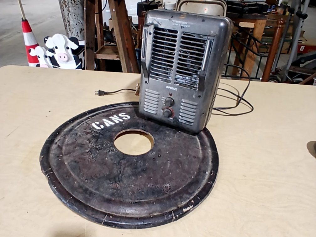 Electric Heater & Lid for Can Barrel