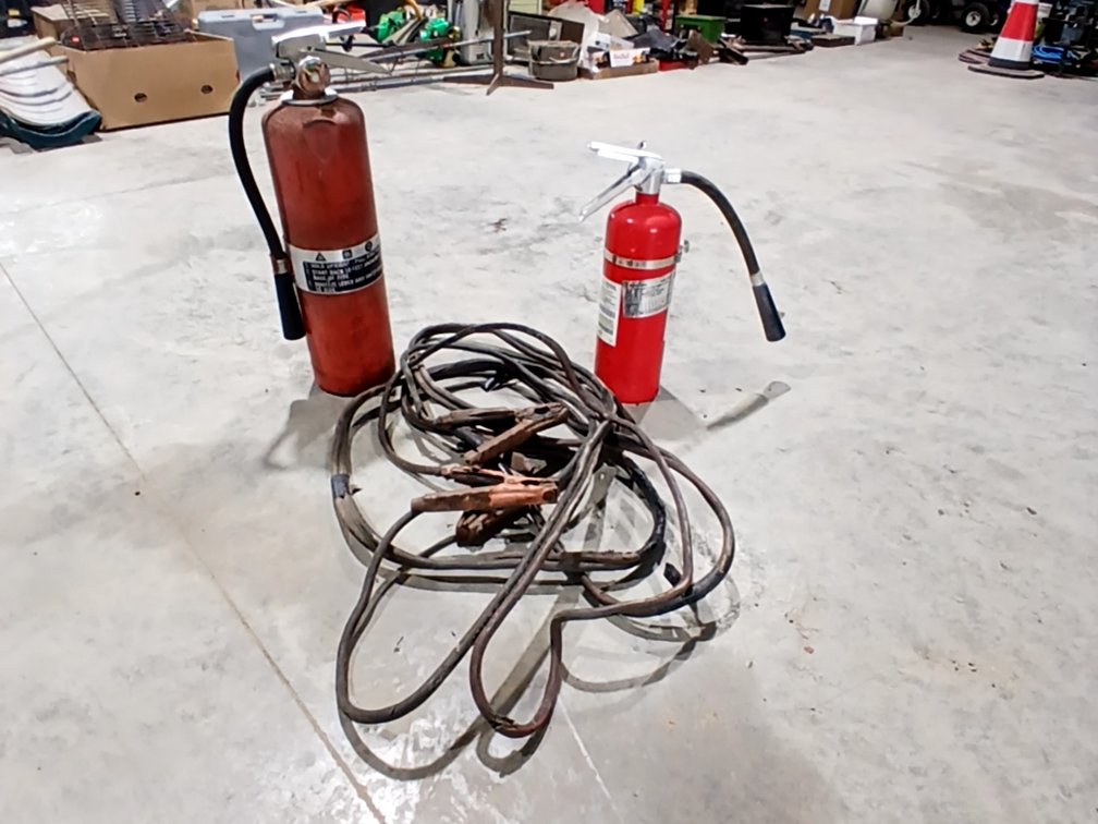 Jumper Cables & 2 Fire Extinguishers