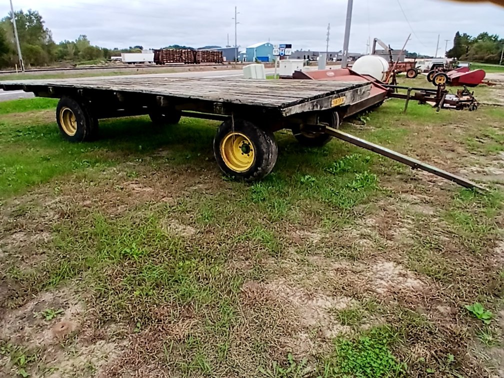 9' x 20' Flat Rack on John Deere Running Gear