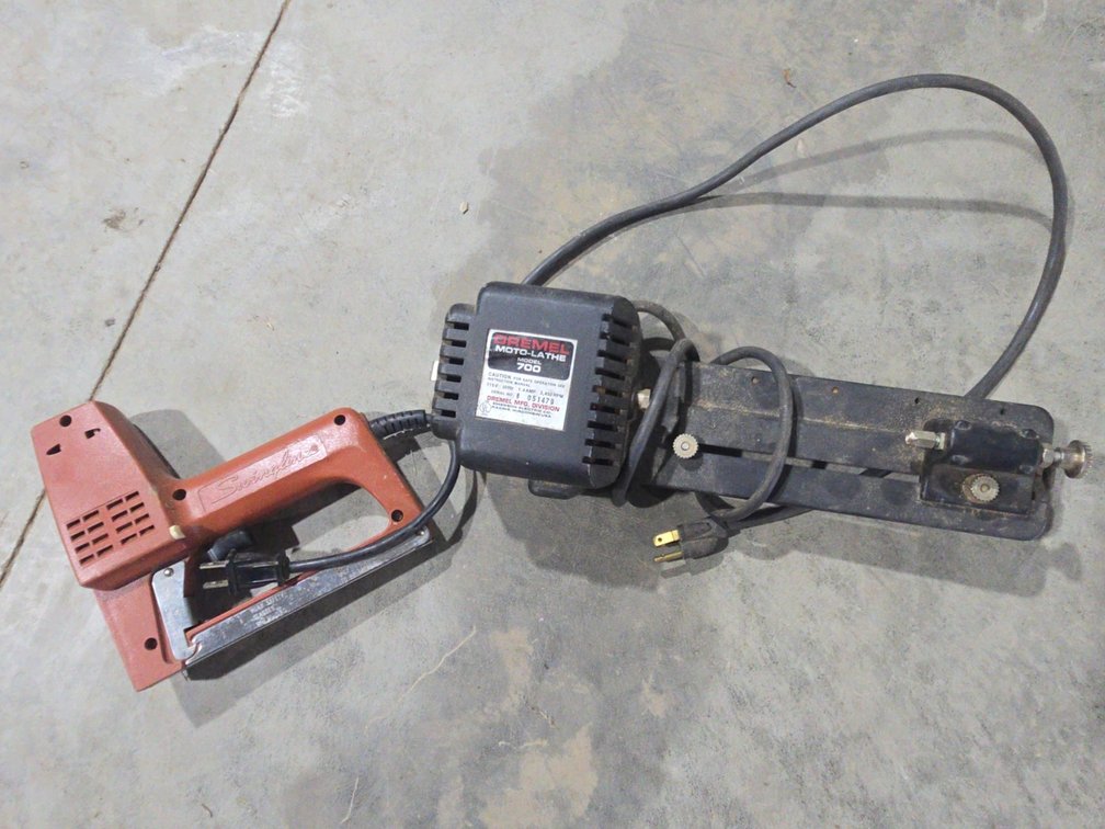 Electric Dremel and Stapler