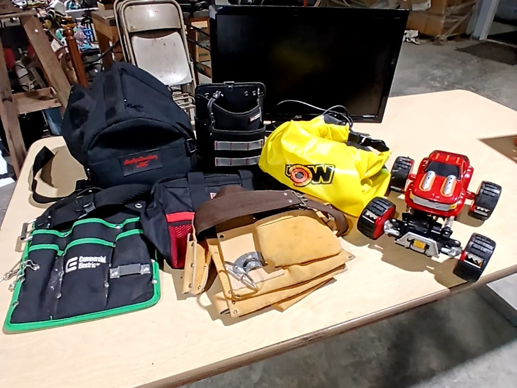Bags, Tool Belts, Monitor & Car