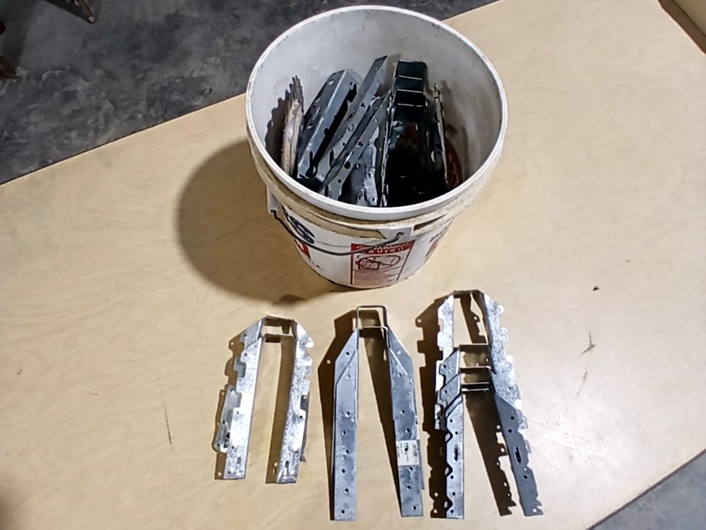 Bucket of Joist Hangers