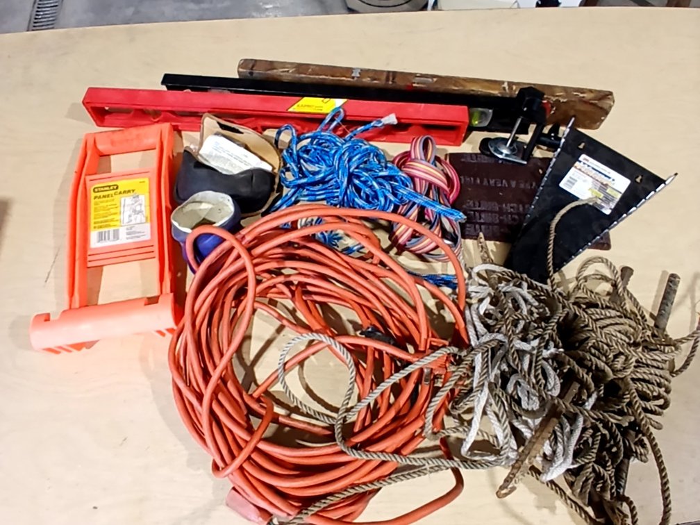 Extension Cord, 3 Levels, Rope & Misc