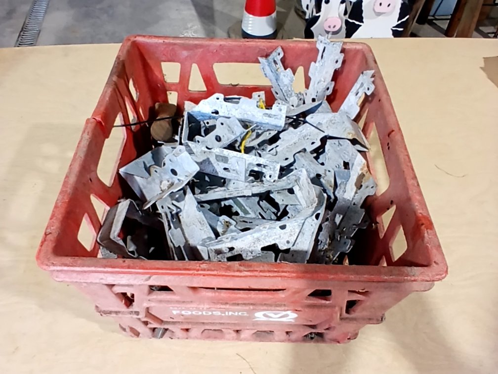 Milk Crate of Joist Hangers