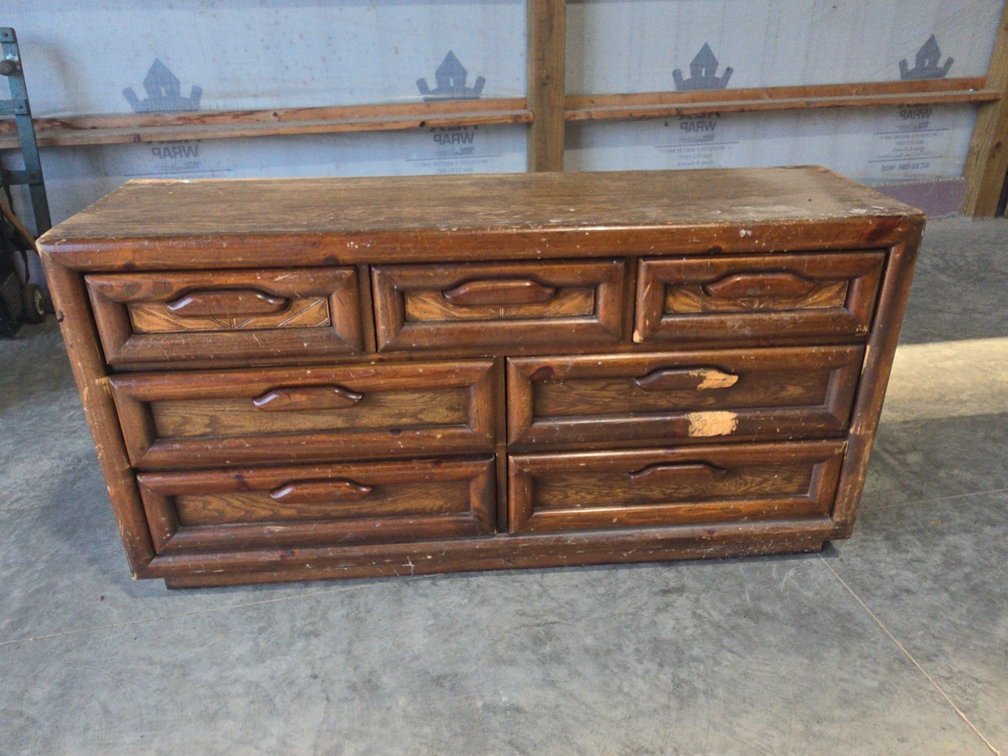 Wooden Dresser With Drawers