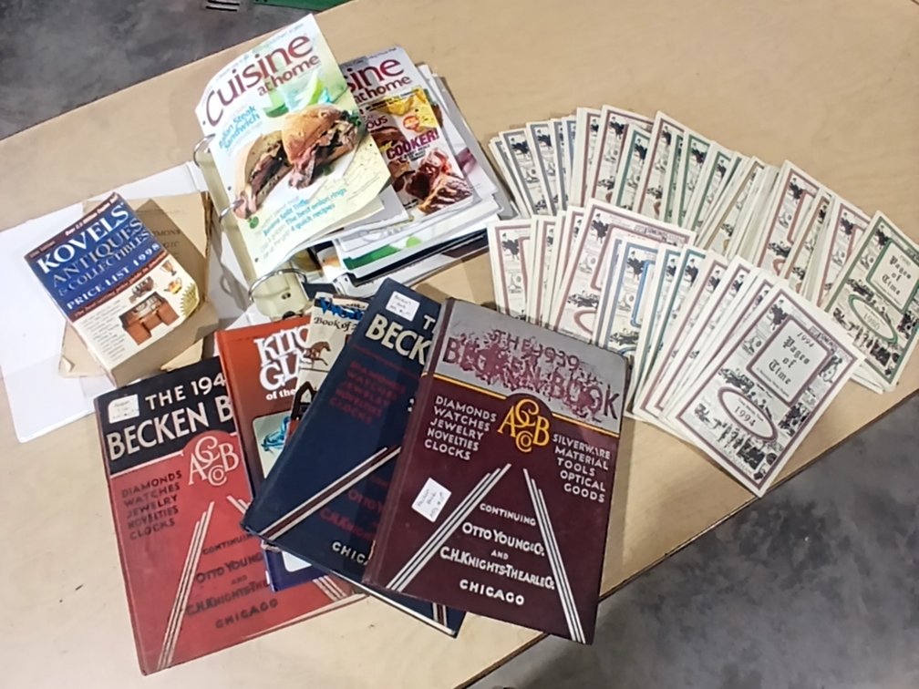 Cooking Magazines, Becken Antique Books & Pages of Time