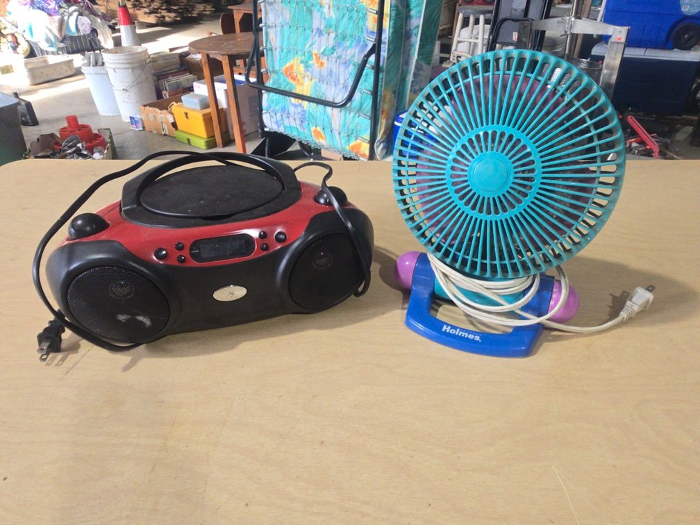 CD Player And Fan