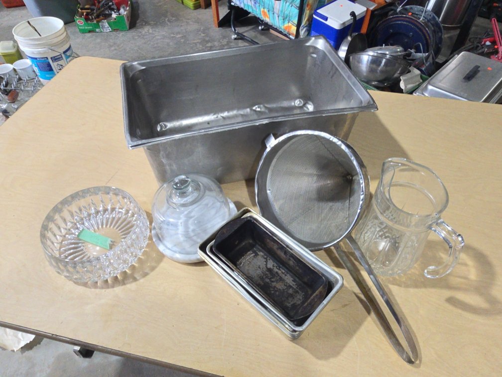 Misc Kitchenware (Strainer, Bread Pan, Pitcher)