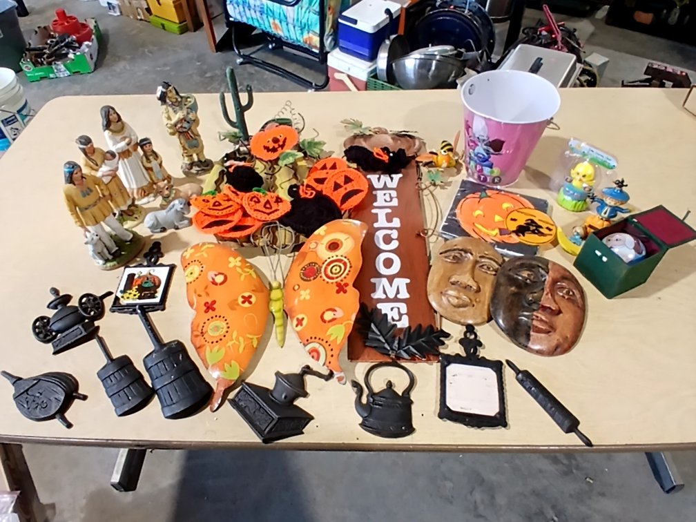 Decor-Halloween/Fall, Easter, Cast Iron & More