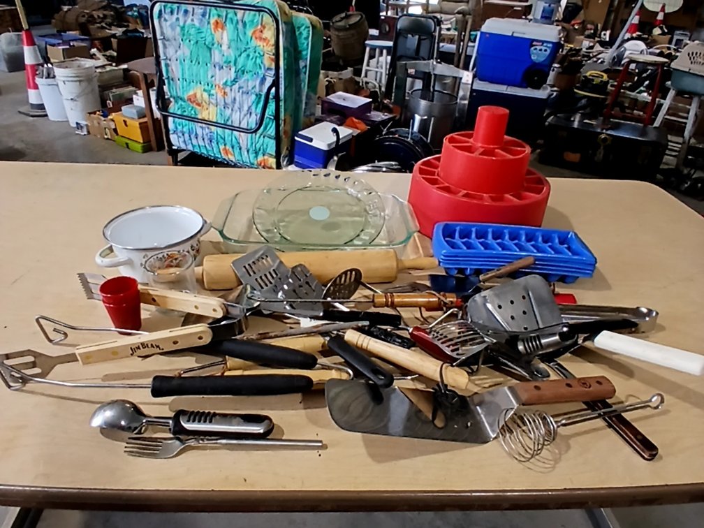 Pyrex, Coca Cola Plate, Utensil Organizer & Kitchen Utensils