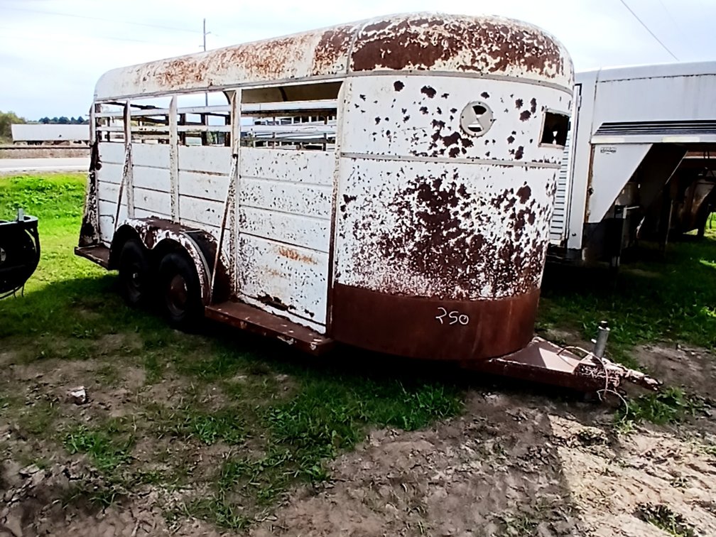 6' x 16' Bumper Hitch Livestock Trailer