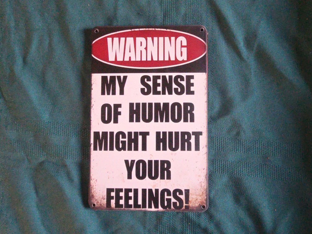 Warning Wooden Sign