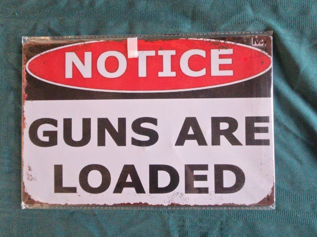 Notice Metal Sign
