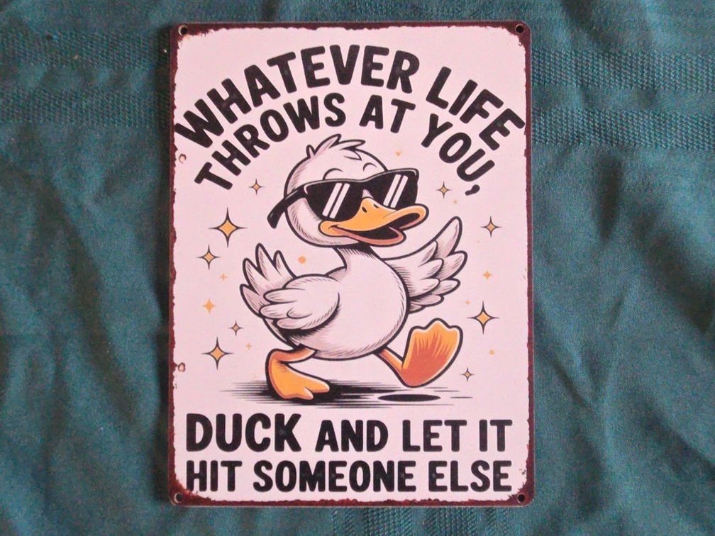 Duck Wooden Sign