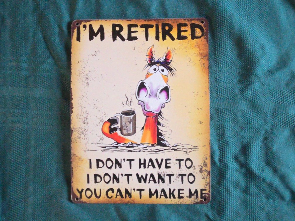 Retired Wooden Sign