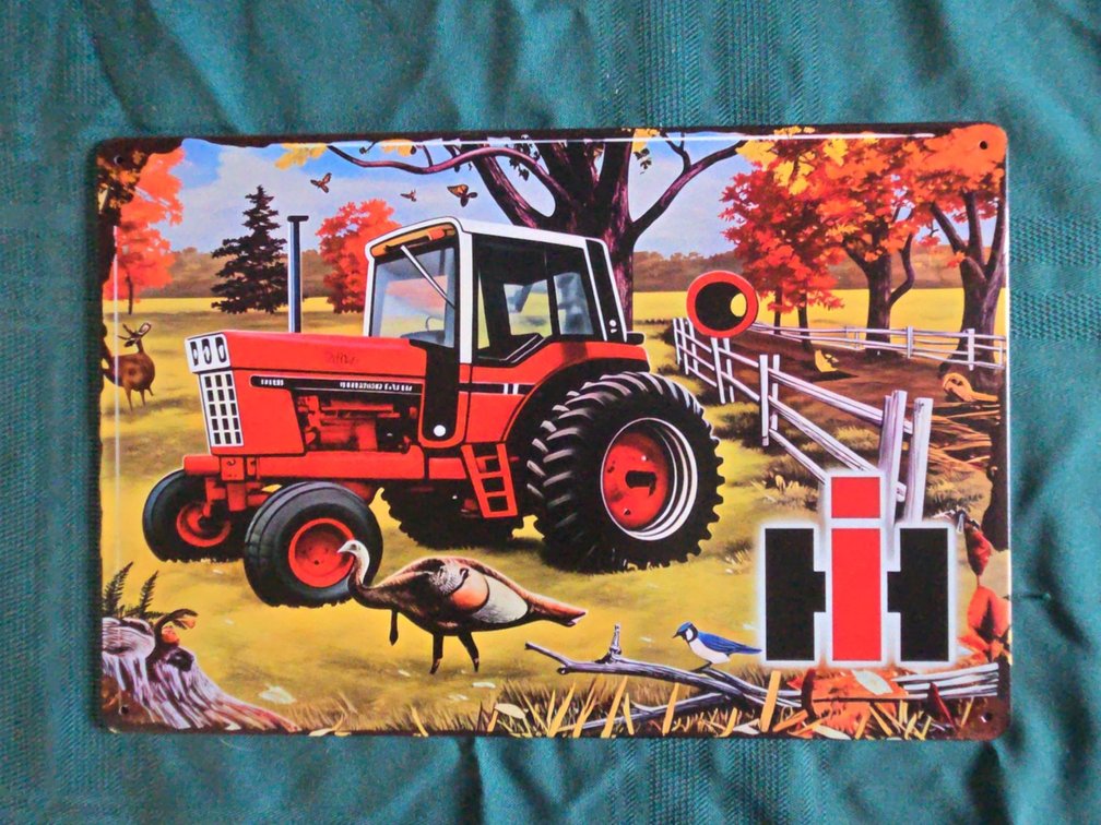 IH Metal Sign