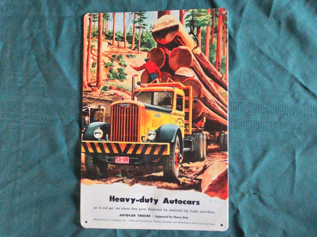 Auto Cars Metal Sign