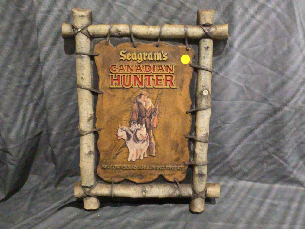 Seagrams Canadian Hunter Sign