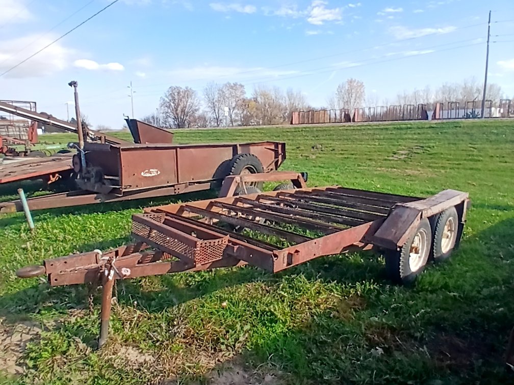 6' x 12' Tandem Axle Pintle Hitch Trailer