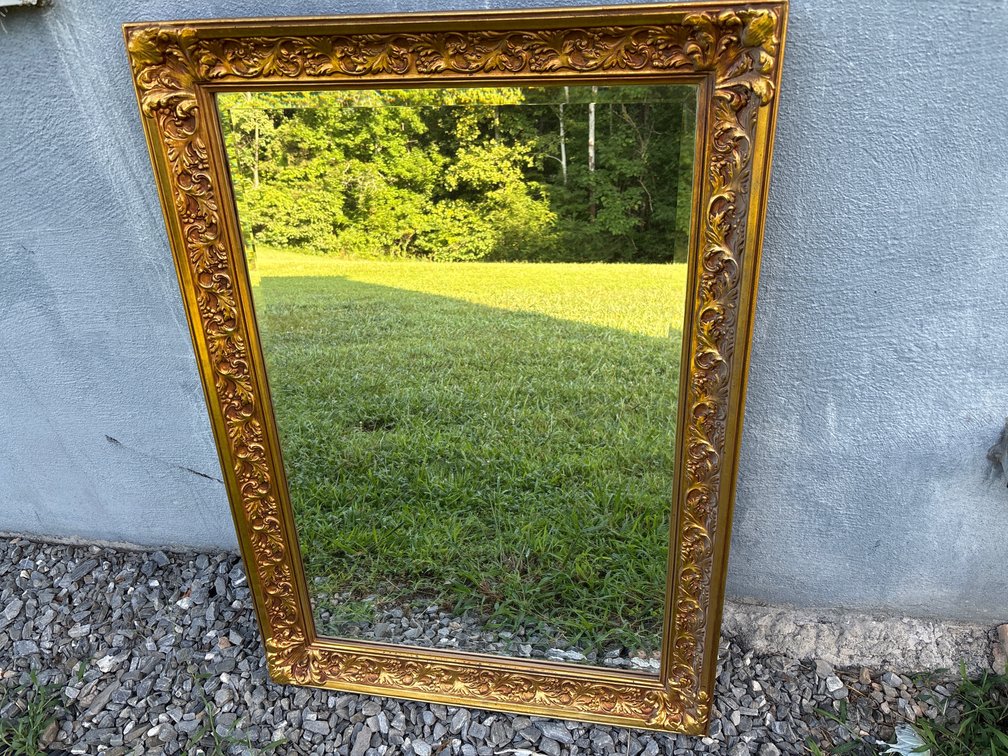 Ornate Gold Mirror- Heavy