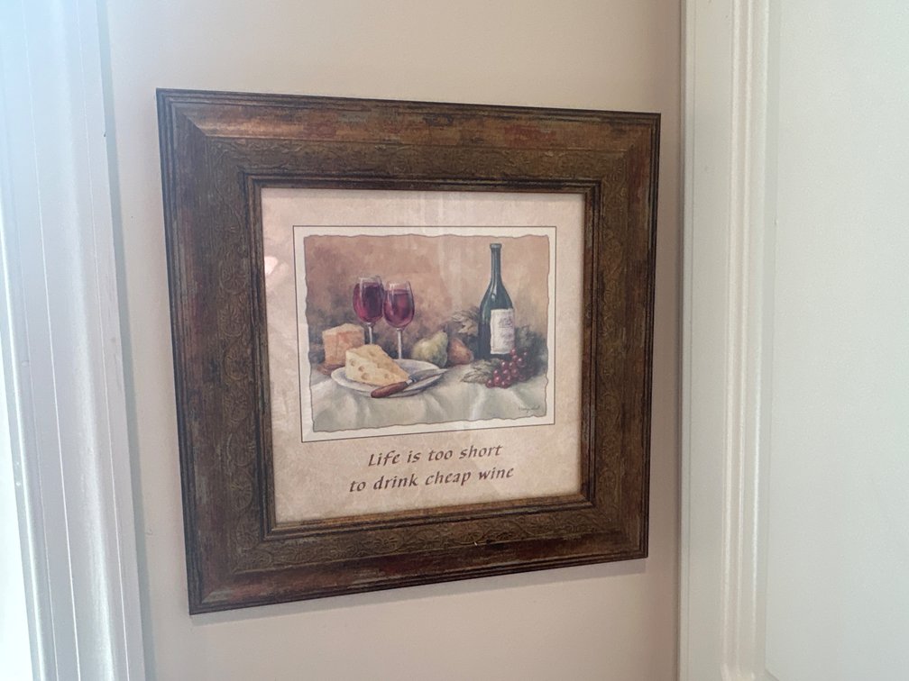 Kirkland's Framed Kathy Seek Wine Art Print