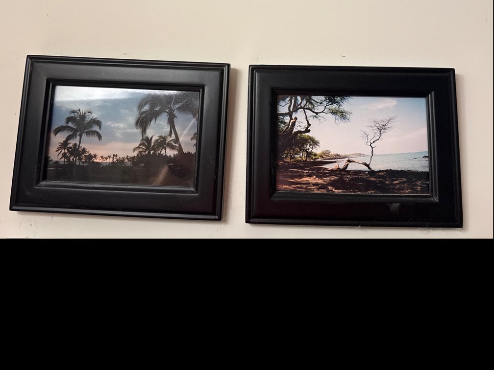 Two Framed Landscape Photographs, 6 x 8 in