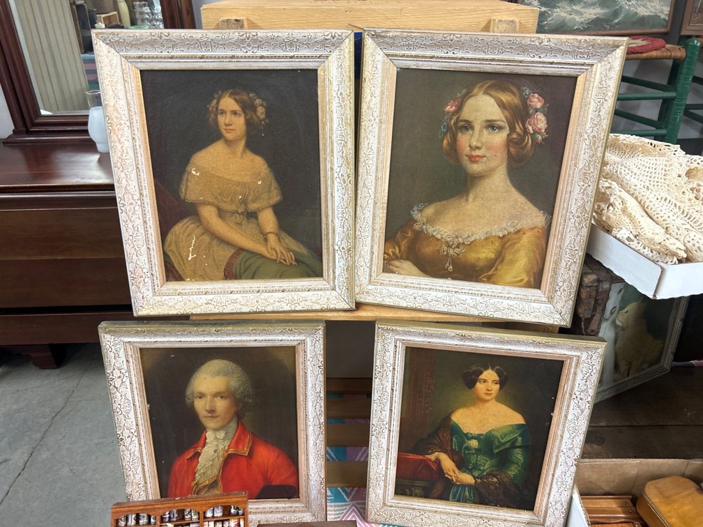 Set of Four Framed Historical Portraits
